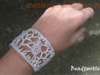 Mastera-rukodeliya Beadturtle Embroidered Plastic Bottle Bracelet